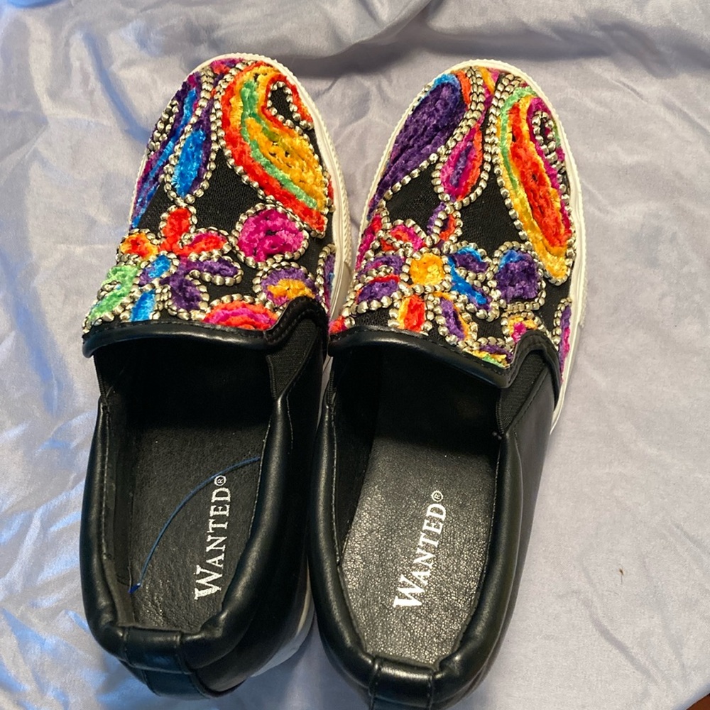 Cute ladies slip in shoes